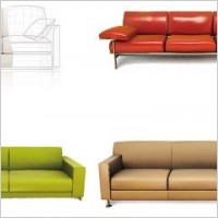 4 Vector Sofas