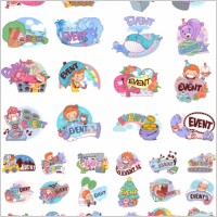 50 clip art cartoon character scenes