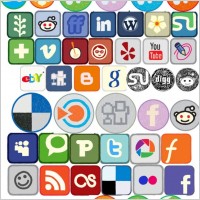 50 kinds of graffiti cute icon vector