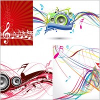 5 dynamic musical elements vector the trend