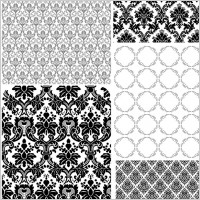 5 europeanstyle lace pattern vector