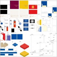 5 full ai vi template vector