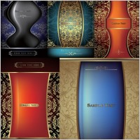 5 gorgeous europeanstyle background pattern vector