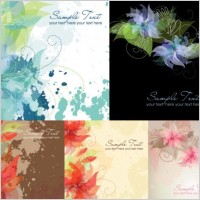 5 ink flowers vector dream