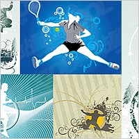 5, vector illustrations campaign material