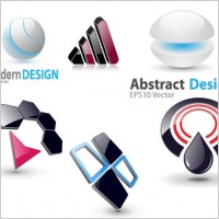 6 3d vector graphics icon