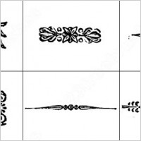 6 book ornaments brush