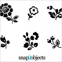 6 Floral Vector