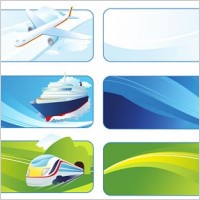 6 travel tourism banner vector