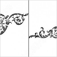 8 book ornaments brush