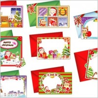 8 Lovely Christmas Vector Cards