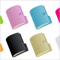 8 Vector Document Folders 
