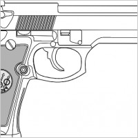 9 Mm Gun clip art