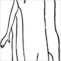 A Character Representing Faith clip art