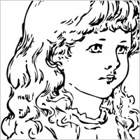 A Little Girl clip art