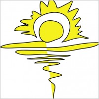 A Sanyal Sunrise clip art