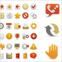 A set of beautiful web design decorative icon