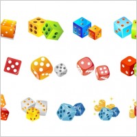 a set of colorful vector icon sieve