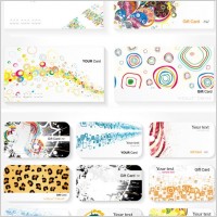 a trend card template vector