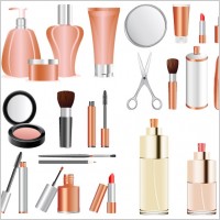 a variety of cosmetics clip art