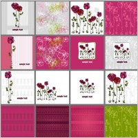 a variety of exquisite patterns of flowers illustrator 01 vector