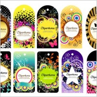 a variety of fashion label tag vector 14