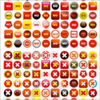 a variety of theme icon vector error