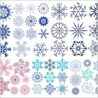 a wide range of snow graphics vector