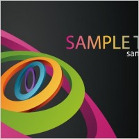 Abstract 3D Circles Vector Background