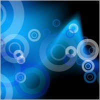 Abstract Blue Circles Vector Background