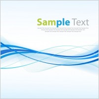 Abstract Blue Curves Vector Background
