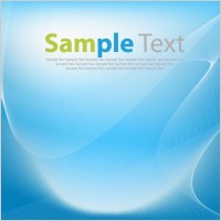 Abstract Blue Wave Art Vector