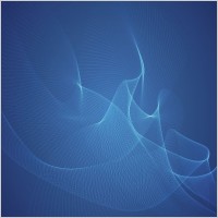 Abstract Blue Wave Vector Illustration