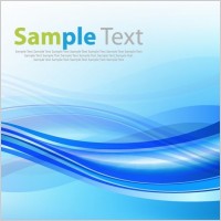 Abstract Blue Waves Vector Background