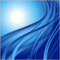 Abstract Blue Waves Vector Illustration