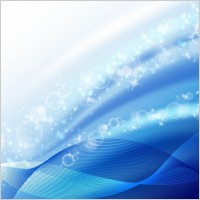Abstract Bubble Wave Blue Background