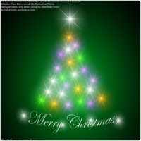 Abstract Christmas Tree Background