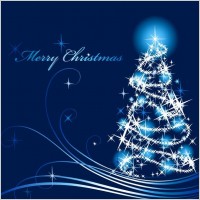 Abstract Christmas Tree Vector Illustration