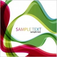 Abstract Color Waves Background