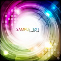 Abstract Colored Swirl Vector Background