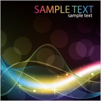 Abstract Colored Wave Line Vector Background