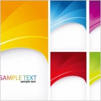 Abstract Colorful Background Vector Set