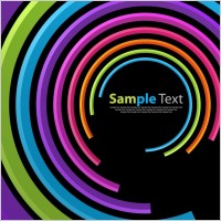 Abstract Colorful Circles
