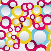 Abstract Colorful Circles Vector Illustration