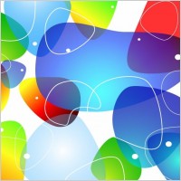 Abstract Colorful Glossy Vector Background