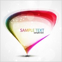 Abstract Colorful Rainbow Vector Art