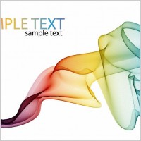 Abstract Colorful Vector Smoke Background