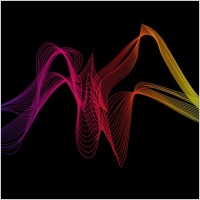 Abstract Colorful Wave Background