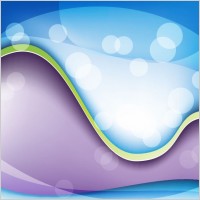 Abstract Fantasy Wave Background Vector Graphic