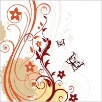 Abstract Floral Background